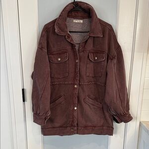 We The Free Burgundy Jacket
